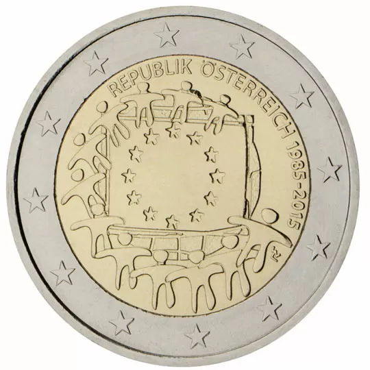 Austria € 2,00 (30 years European flag)